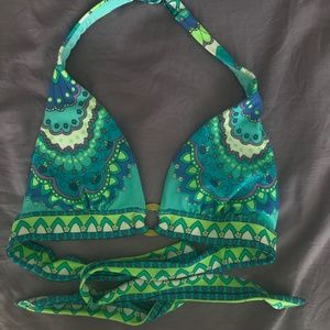 Patterned Victoria Secret bikini top